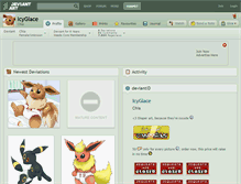 Tablet Screenshot of icyglace.deviantart.com