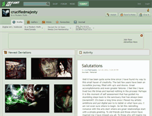 Tablet Screenshot of crucifiedmajesty.deviantart.com