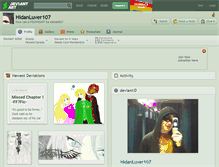 Tablet Screenshot of hidanluver107.deviantart.com
