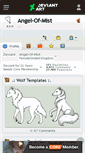 Mobile Screenshot of angel-of-mist.deviantart.com