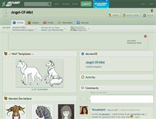 Tablet Screenshot of angel-of-mist.deviantart.com