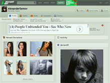 Tablet Screenshot of alexandersemov.deviantart.com