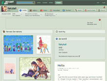 Tablet Screenshot of fairytail.deviantart.com