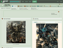 Tablet Screenshot of alientan.deviantart.com