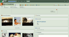 Desktop Screenshot of bel-in-wonderland.deviantart.com