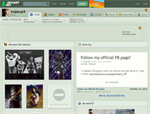 Tablet Screenshot of hideko69.deviantart.com