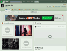 Tablet Screenshot of ladymartist.deviantart.com