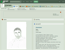 Tablet Screenshot of amarepax.deviantart.com