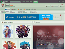 Tablet Screenshot of clonuxy.deviantart.com
