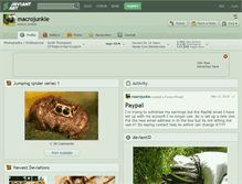 Tablet Screenshot of macrojunkie.deviantart.com
