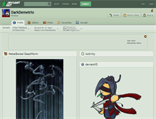 Tablet Screenshot of darkdemetrio.deviantart.com