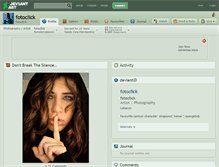 Tablet Screenshot of fotoclick.deviantart.com