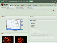 Tablet Screenshot of kazary.deviantart.com