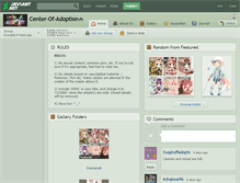 Tablet Screenshot of center-of-adoption.deviantart.com