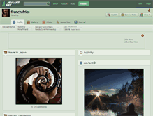 Tablet Screenshot of french-fries.deviantart.com