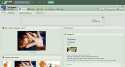 Desktop Screenshot of cosqueen.deviantart.com