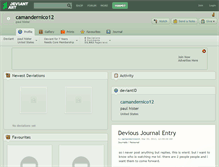 Tablet Screenshot of camandernico12.deviantart.com