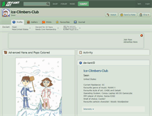 Tablet Screenshot of ice-climbers-club.deviantart.com