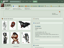 Tablet Screenshot of fe-spider.deviantart.com