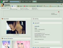 Tablet Screenshot of meowie.deviantart.com