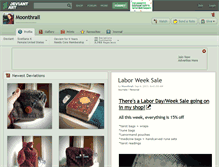 Tablet Screenshot of moonthrall.deviantart.com