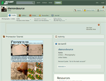 Tablet Screenshot of diamondsource.deviantart.com