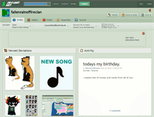Tablet Screenshot of fallenrainoffireclan.deviantart.com