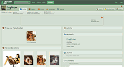 Desktop Screenshot of frogfinder.deviantart.com