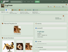 Tablet Screenshot of frogfinder.deviantart.com