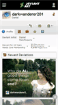 Mobile Screenshot of darkwanderer201.deviantart.com