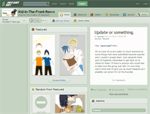 Tablet Screenshot of kid-in-the-front-row.deviantart.com