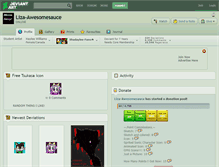 Tablet Screenshot of liza-awesomesauce.deviantart.com