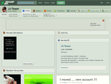 Tablet Screenshot of lil-teaser.deviantart.com
