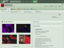 Tablet Screenshot of kyoremixiv.deviantart.com