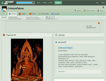Tablet Screenshot of crimsonfalcon.deviantart.com