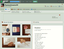 Tablet Screenshot of phantomdreamer89.deviantart.com