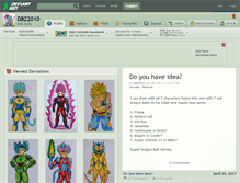 Tablet Screenshot of dbz2010.deviantart.com
