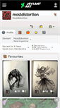 Mobile Screenshot of mostdistortion.deviantart.com