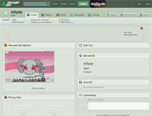 Tablet Screenshot of lollyize.deviantart.com