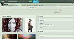Desktop Screenshot of angelx7.deviantart.com