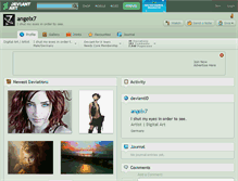 Tablet Screenshot of angelx7.deviantart.com