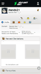 Mobile Screenshot of mando21.deviantart.com