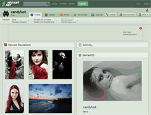 Tablet Screenshot of candylust.deviantart.com