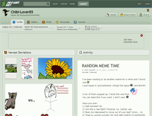 Tablet Screenshot of chibi-lover85.deviantart.com