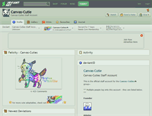 Tablet Screenshot of canvas-cutie.deviantart.com