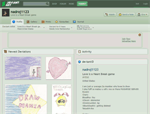 Tablet Screenshot of nadroj1123.deviantart.com