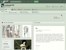 Tablet Screenshot of noobyzgir350.deviantart.com