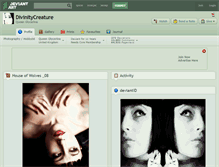 Tablet Screenshot of divinitycreature.deviantart.com