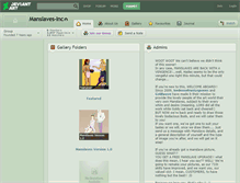 Tablet Screenshot of manslaves-inc.deviantart.com