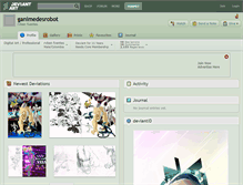 Tablet Screenshot of ganimedesrobot.deviantart.com